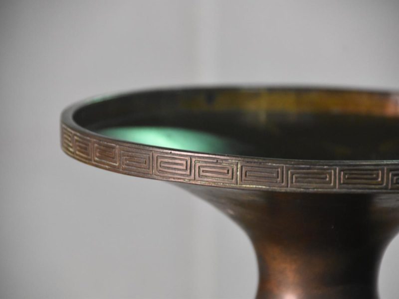 Japanese Cast Bronze Vase decorated with Turtles (Longevity) - Image 11