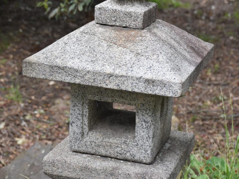 Japanese Oribe Granite Garden Lantern - Image 10
