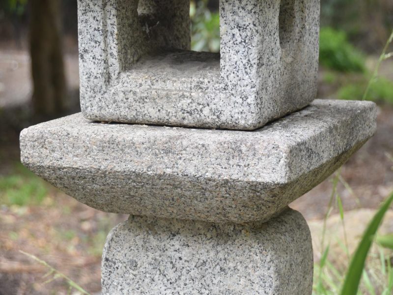 Japanese Oribe Granite Garden Lantern - Image 8