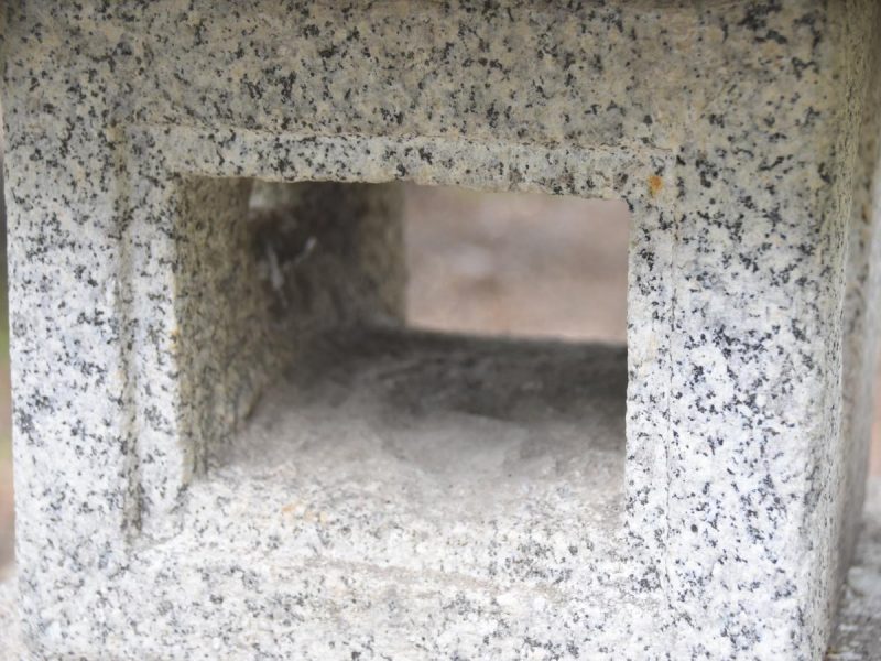 Japanese Oribe Granite Garden Lantern - Image 4