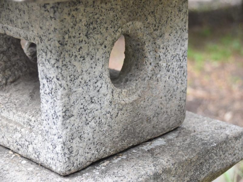 Japanese Oribe Granite Garden Lantern - Image 3