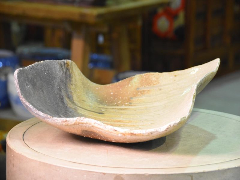 Shigaraki Pottery Wood Fired Slab Plate - Image 2