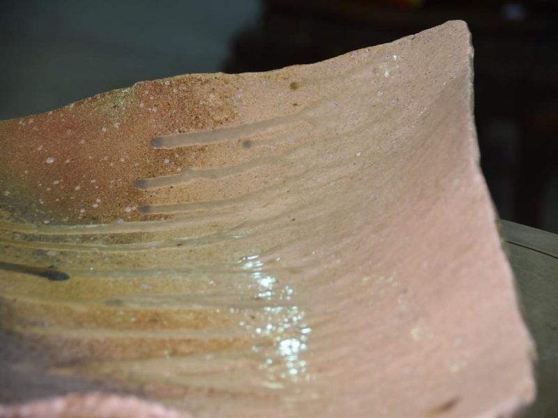Shigaraki Pottery Wood Fired Slab Plate - Image 10