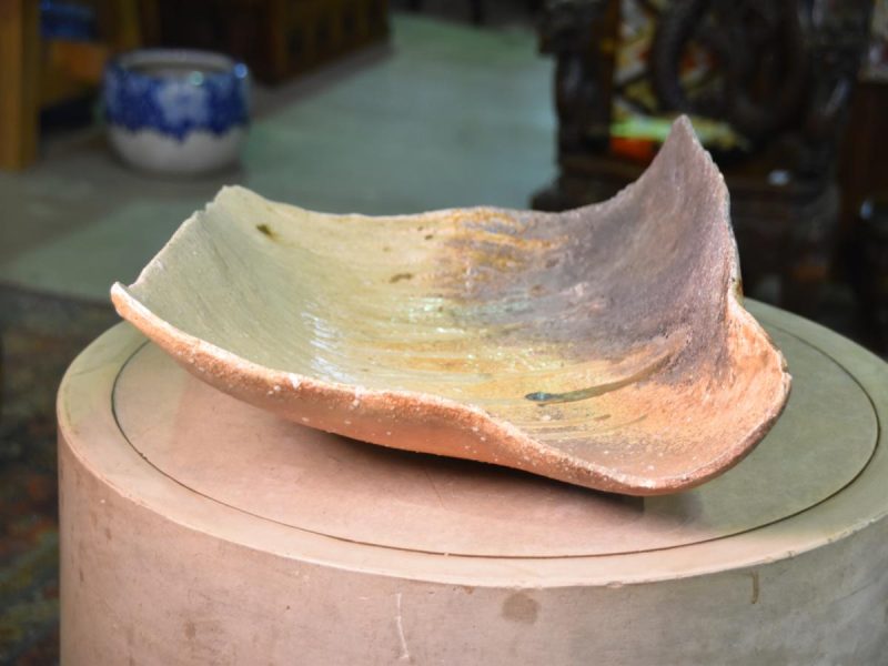 Shigaraki Pottery Wood Fired Slab Plate - Image 8