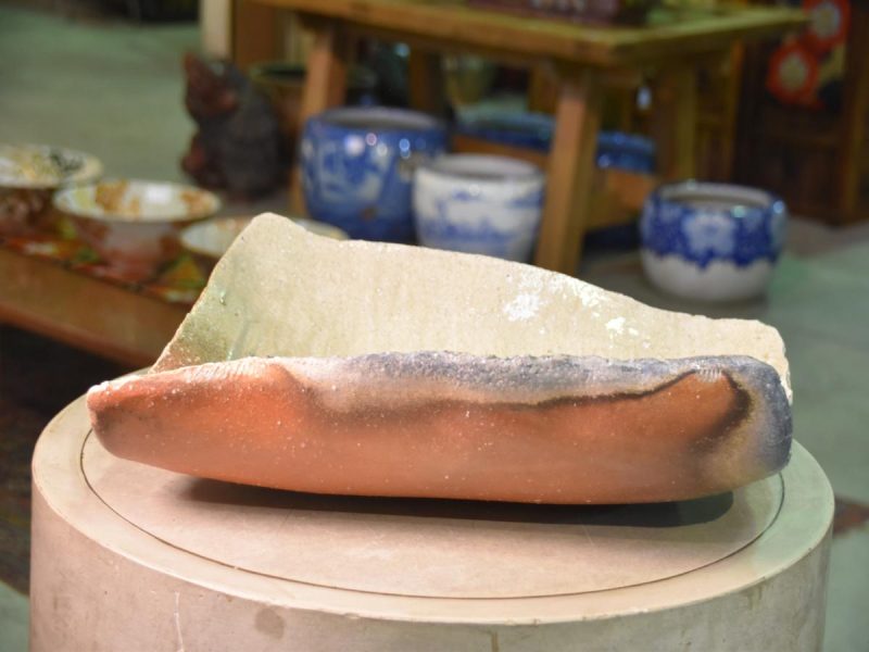 Shigaraki Pottery Wood Fired Slab Plate - Image 7