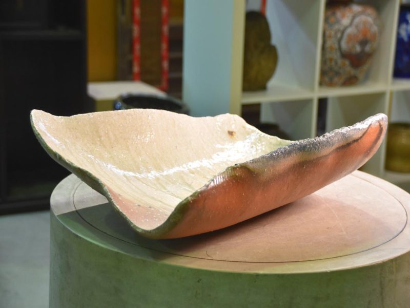 Shigaraki Pottery Wood Fired Slab Plate - Image 4