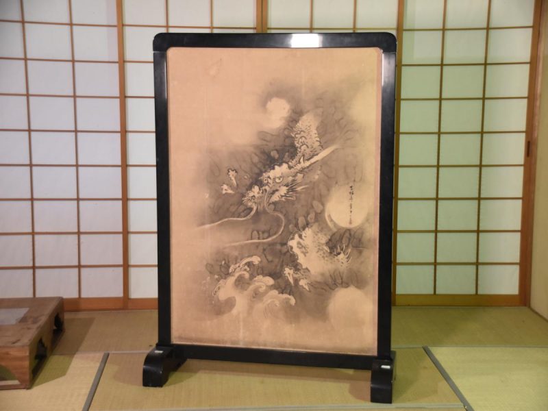Japanese Red Crested Crane Tsuitate Screen - Image 14