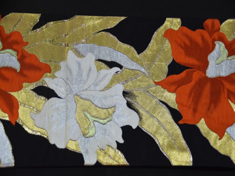 Japanese Lilly Obi Sash or Table Runner - Image 7