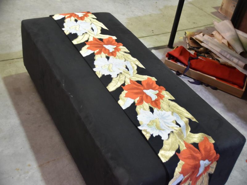 Japanese Lilly Obi Sash or Table Runner - Image 5