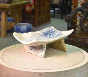 Japanese Crystalline Ceramic Platter