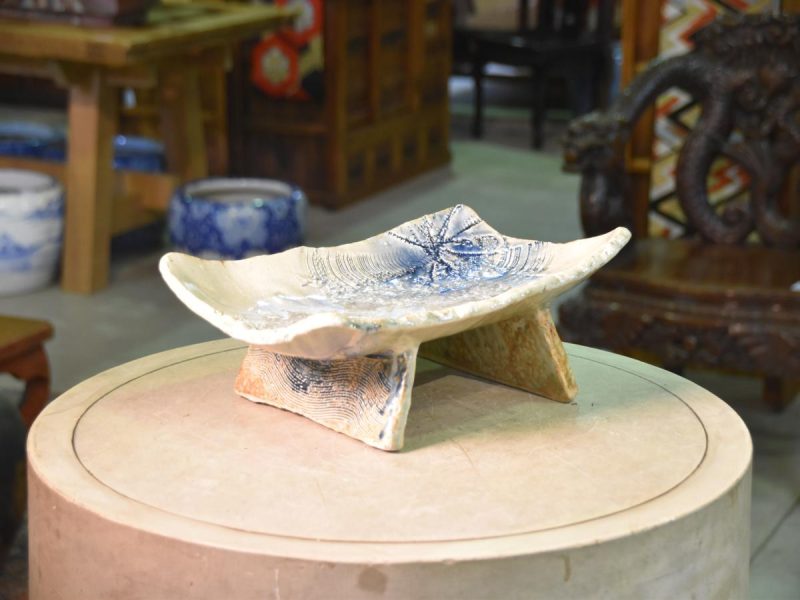 Japanese Crystalline Ceramic Platter