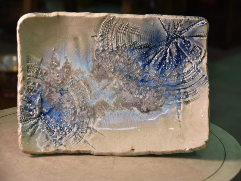 Japanese Crystalline Ceramic Platter - Image 10