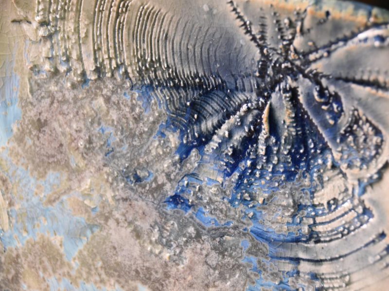 Japanese Crystalline Ceramic Platter - Image 9