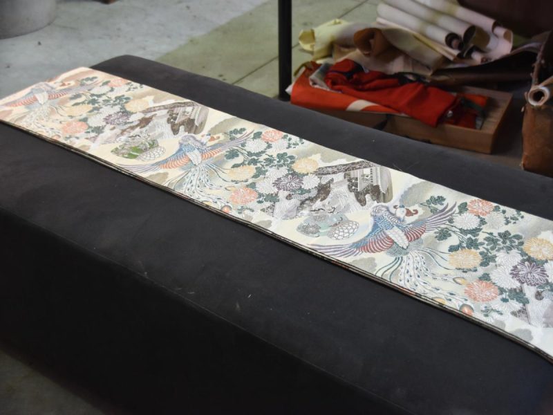Vintage Maru Obi Sash or Table Runner ON HOLD TILL SUNDAY - Image 5