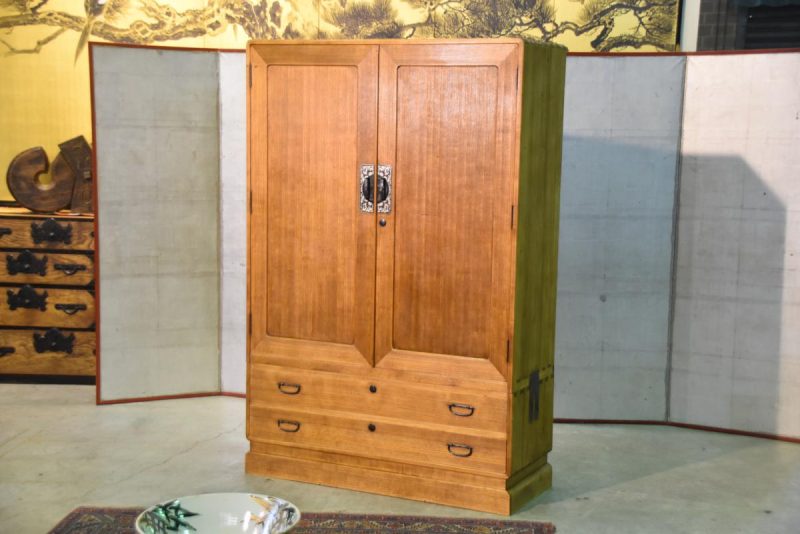 Japanese Solid Wood Vintage Clothing Chest