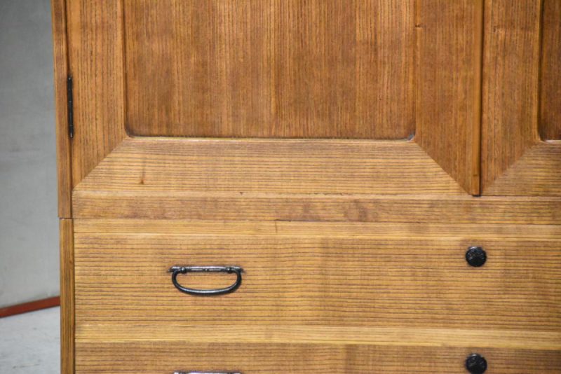 Japanese Solid Wood Vintage Clothing Chest - Image 18
