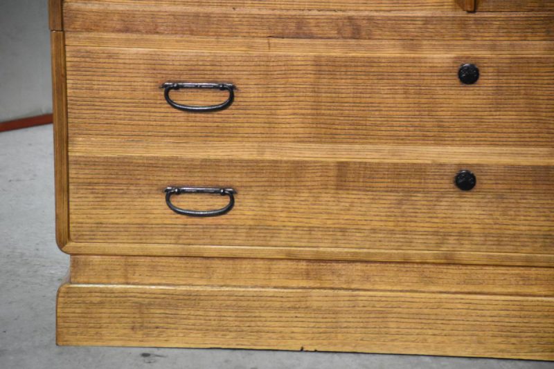 Japanese Solid Wood Vintage Clothing Chest - Image 17