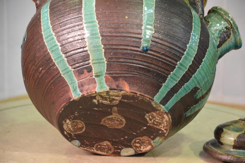 Large Green Drip Glaze Tea Pot - Image 5