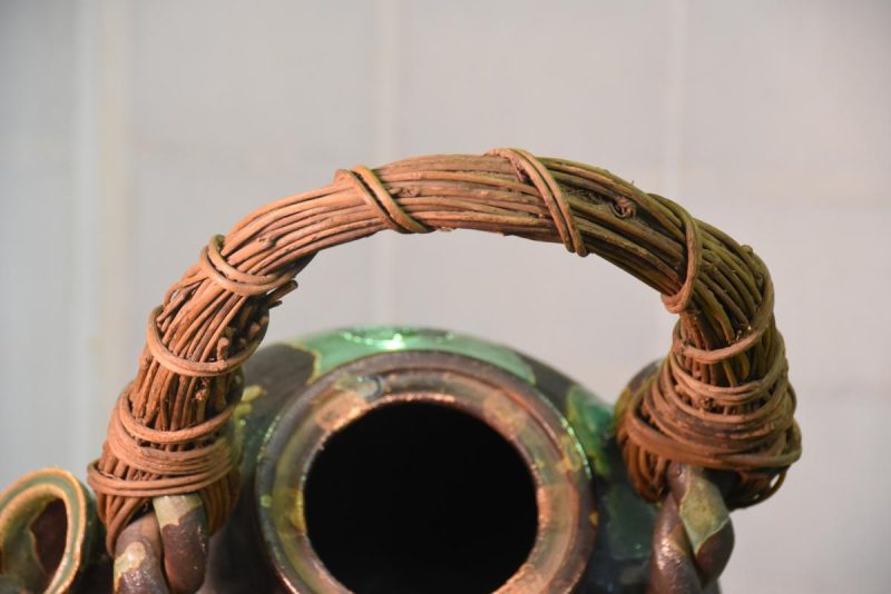 Large Green Drip Glaze Tea Pot - Image 3