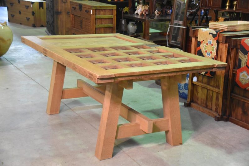 Japanese Wooden Dining Table - Image 2