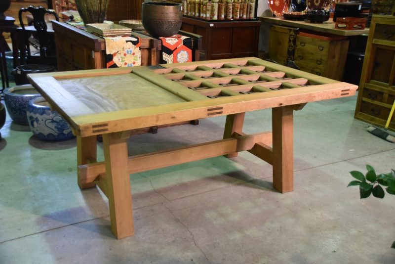 Japanese Wooden Dining Table - Image 11