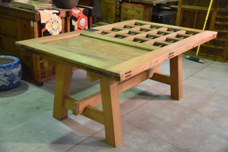 Japanese Wooden Dining Table - Image 10
