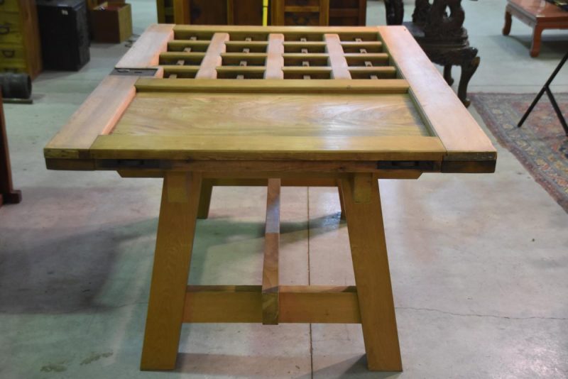 Japanese Wooden Dining Table - Image 9