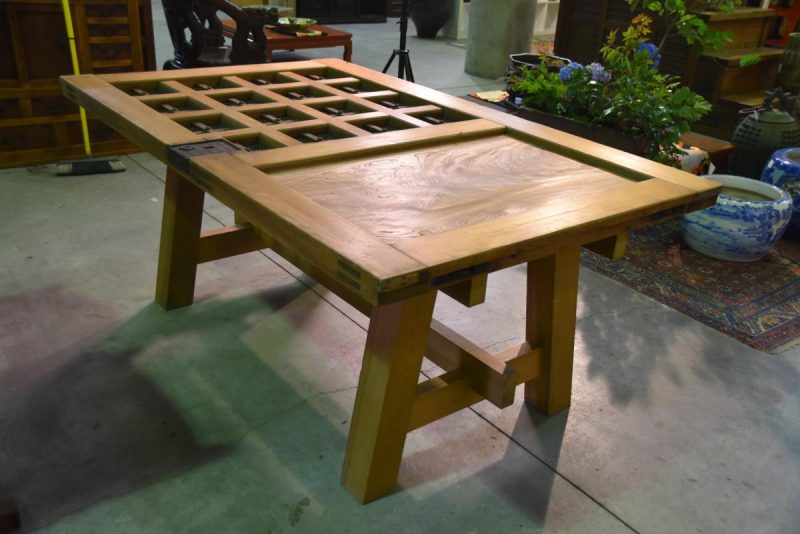 Japanese Wooden Dining Table - Image 8