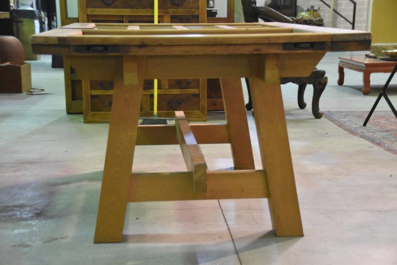 Japanese Wooden Dining Table - Image 7