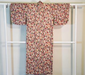 Japanese Vintage Meisen (Ikat) Kimono