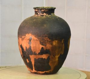 Mingei Shigaraki Cha Tsubo (Japanese Dry Tea Storage Urn)