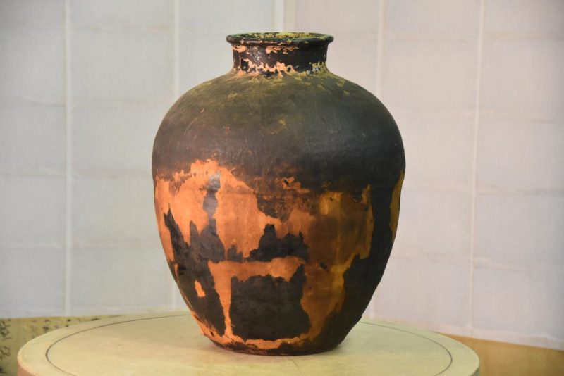 Mingei Shigaraki Cha Tsubo (Japanese Dry Tea Storage Urn)