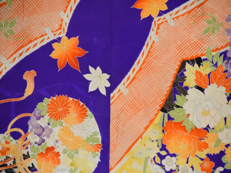 Stunning Silk Vintage Haori Jacket - Image 2