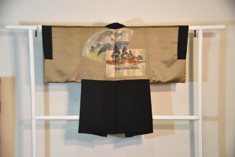 Japanese Silk Vintage Mans Haori (Kimono Jacket)