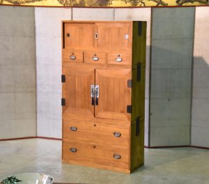 Japanese 3 Section Wedding Kimono Chest