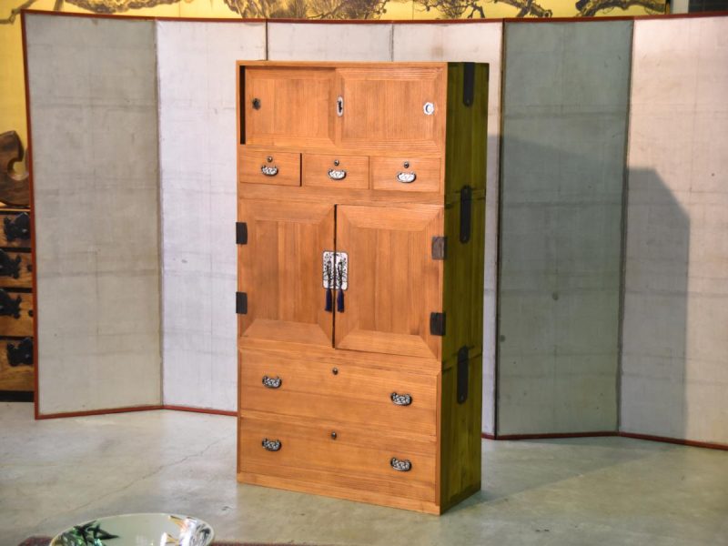 Japanese 3 Section Wedding Kimono Chest