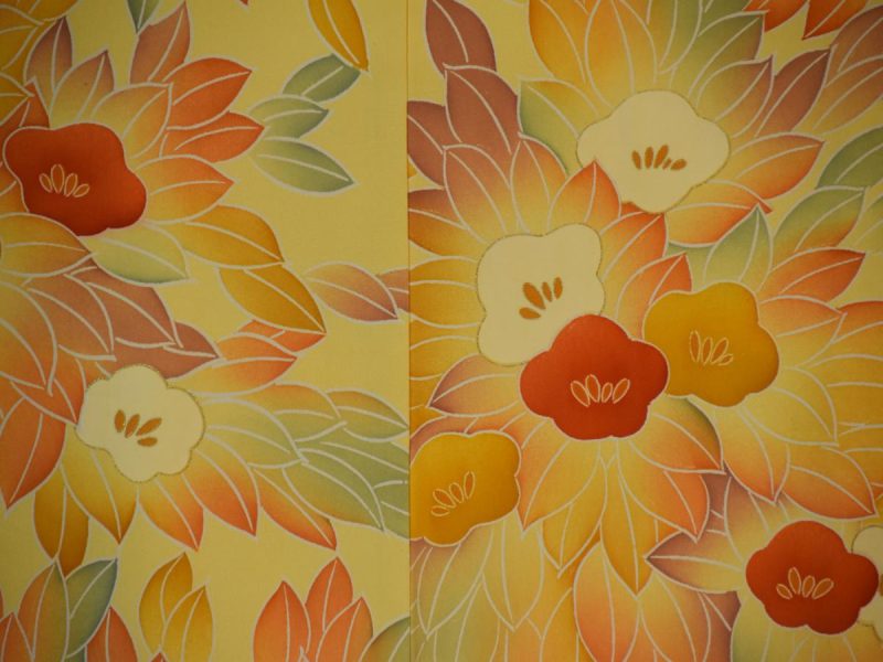 Yellow Floral Haori - Image 7