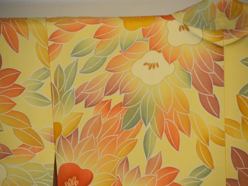 Yellow Floral Haori - Image 6