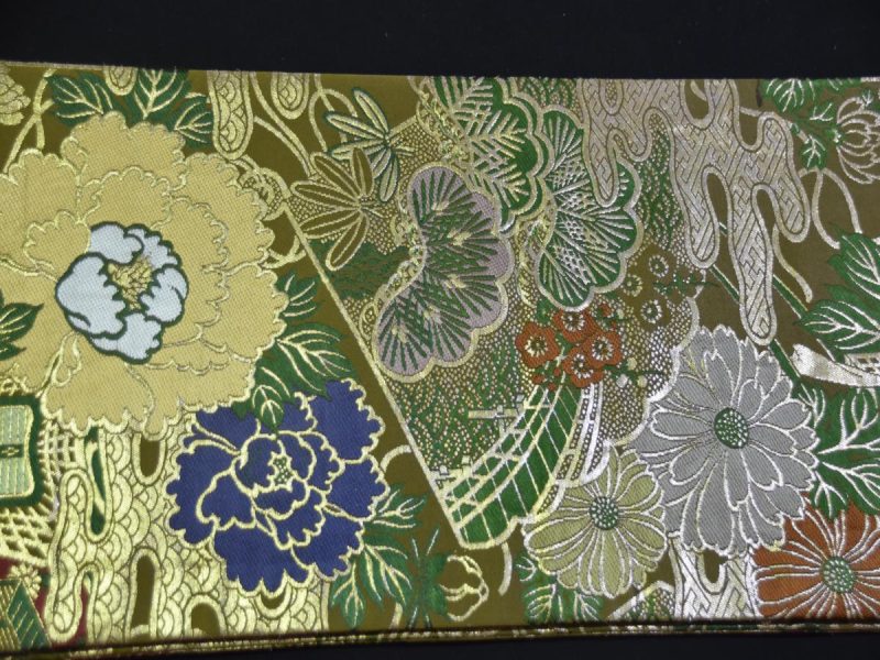Vintage Japanese Brocade Obi Sash - Image 7