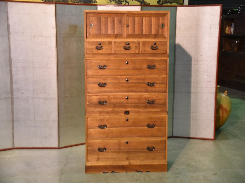 Japanese 1950-60's Paulownia 3 Section Chest of Drawers - Image 5
