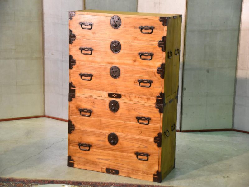 Antique Solid Wood Clothing Chest from Tokyo Japan - Image 16