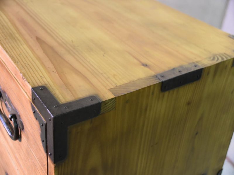 Antique Solid Wood Clothing Chest from Tokyo Japan - Image 11