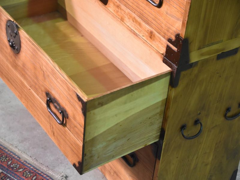 Antique Solid Wood Clothing Chest from Tokyo Japan - Image 8