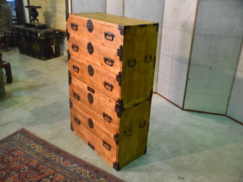 Antique Solid Wood Clothing Chest from Tokyo Japan - Image 6