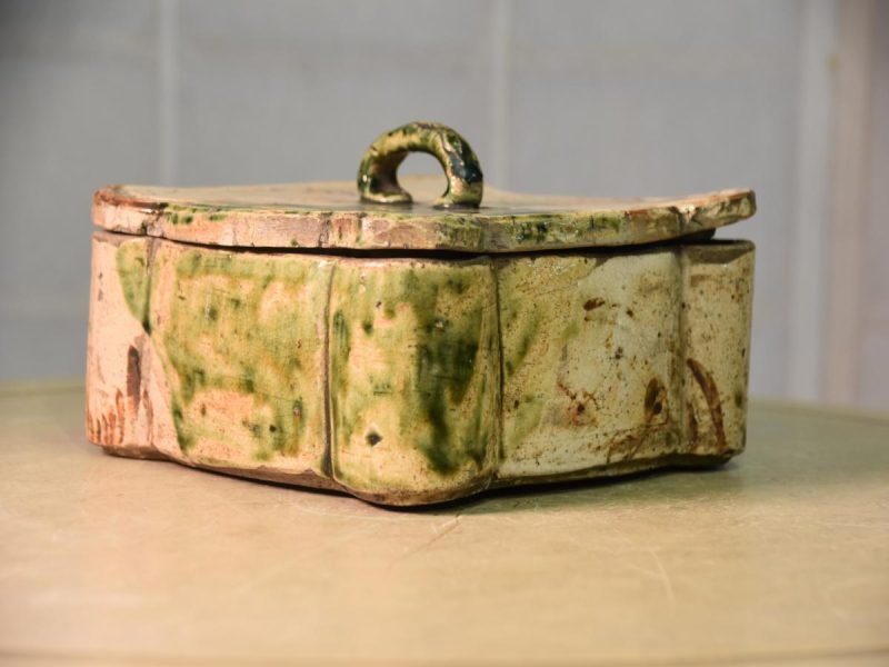 Oribe Pottery Lidded Bowl - Image 13