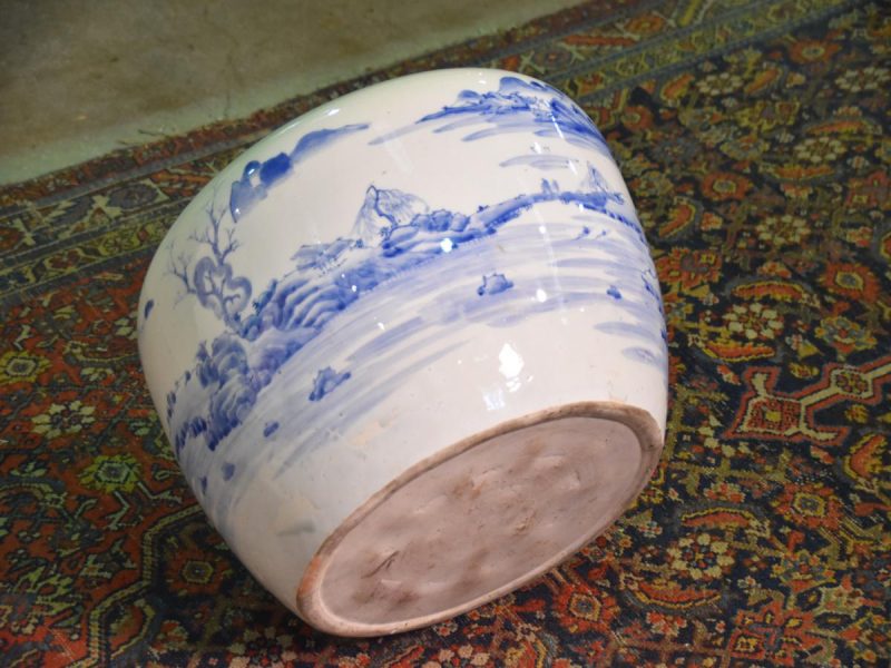 Blue and White Porcelain Planter (Hibachi) - Image 3