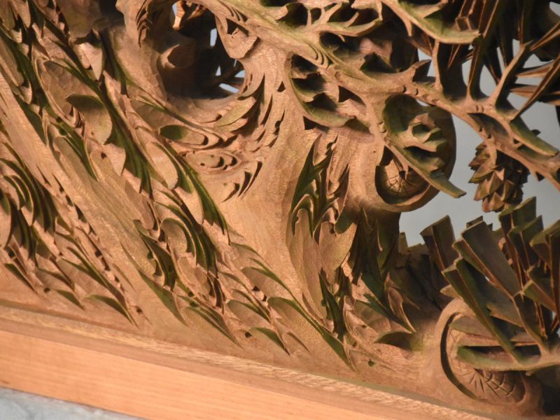 Japanese Carved Wooden Transom Rama - Image 14