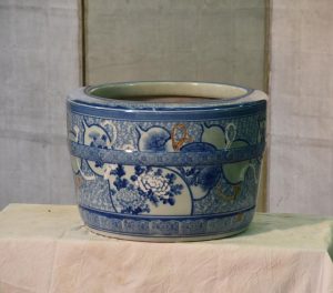 Japanese Ceramic Lotus Pond (Hibachi/ Brazier)