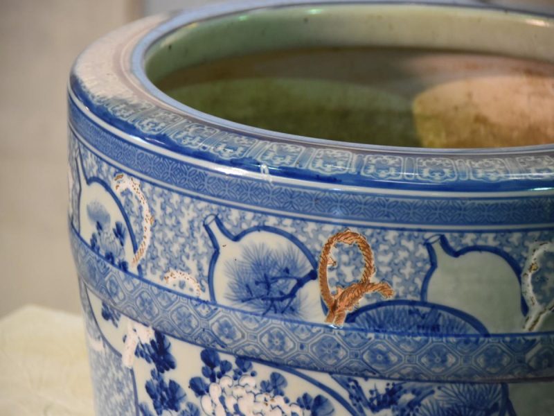 Japanese Ceramic Lotus Pond (Hibachi/ Brazier) - Image 13