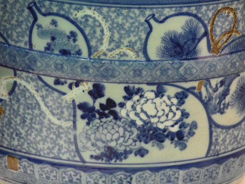 Japanese Ceramic Lotus Pond (Hibachi/ Brazier) - Image 10